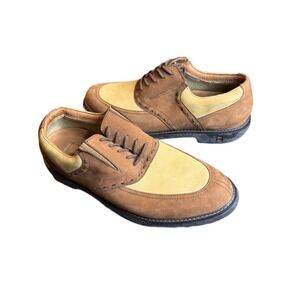 Tommy Bahama Sport‎ Mens Leather Golf Shoes Cocoa Camel Size 10 Brown Tan